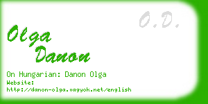 olga danon business card